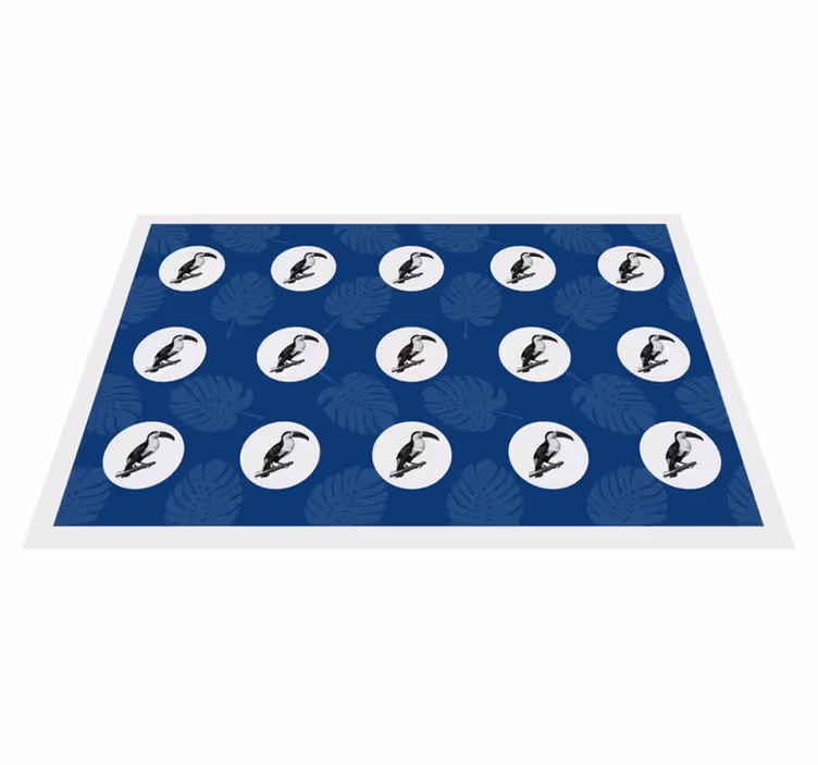Original placemats tropical bird design - TenStickers