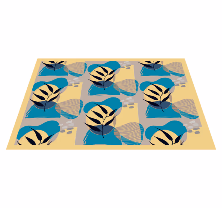 Modern placemats with chic leaf designs - TenStickers