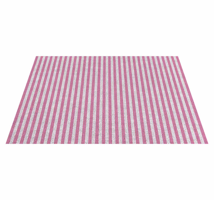Textured placemats striped table top - TenStickers