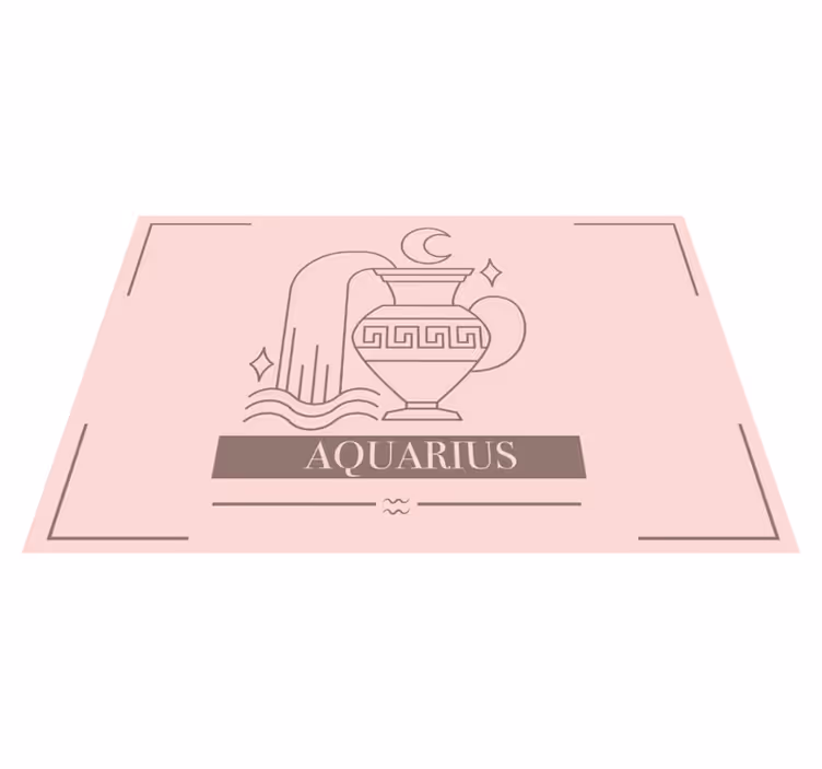 Aquarius  zodiac sign design home placemats - TenStickers