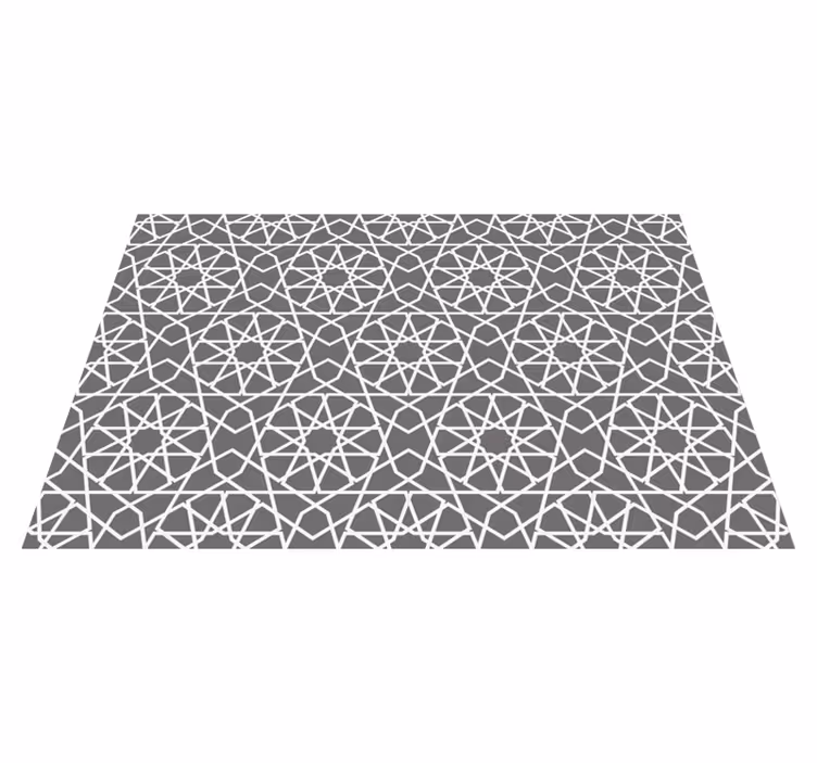 Textured placemats with geometric pattern rectangle - TenStickers