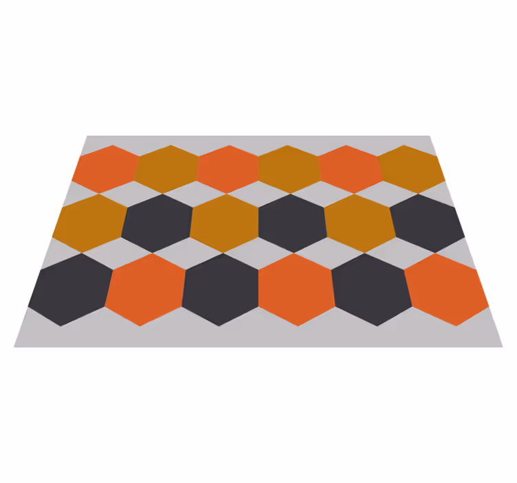 Modern placemats with hexagon pattern design - TenStickers