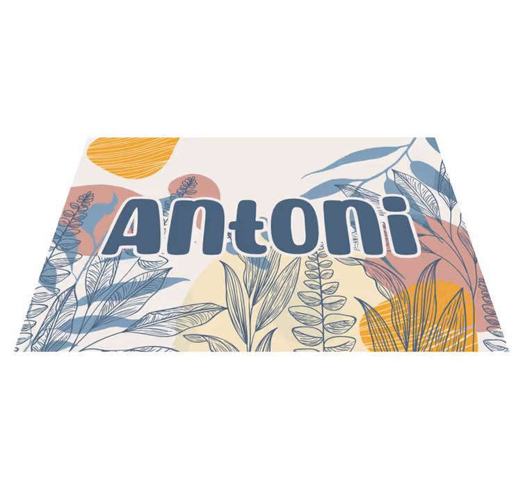 Original placemats stylish name design - TenStickers