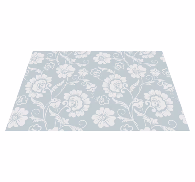 Textured placemats floral design arrangement - TenStickers