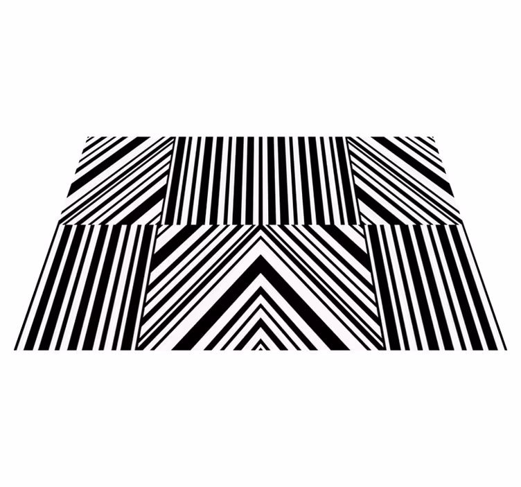 Cosmopolitan-style black zebra print placemats - TenStickers