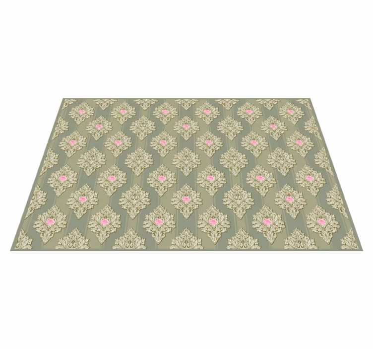 Elegant placemats floral motif elegance - TenStickers