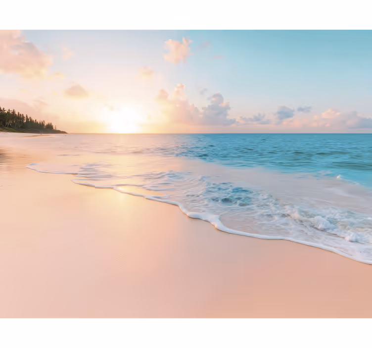 Calmed sunset design sea mural - TenStickers