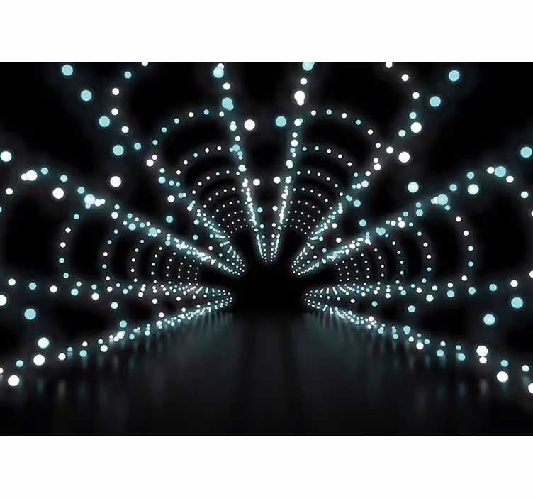 Abstract Light Burst 3d wall mural - TenStickers