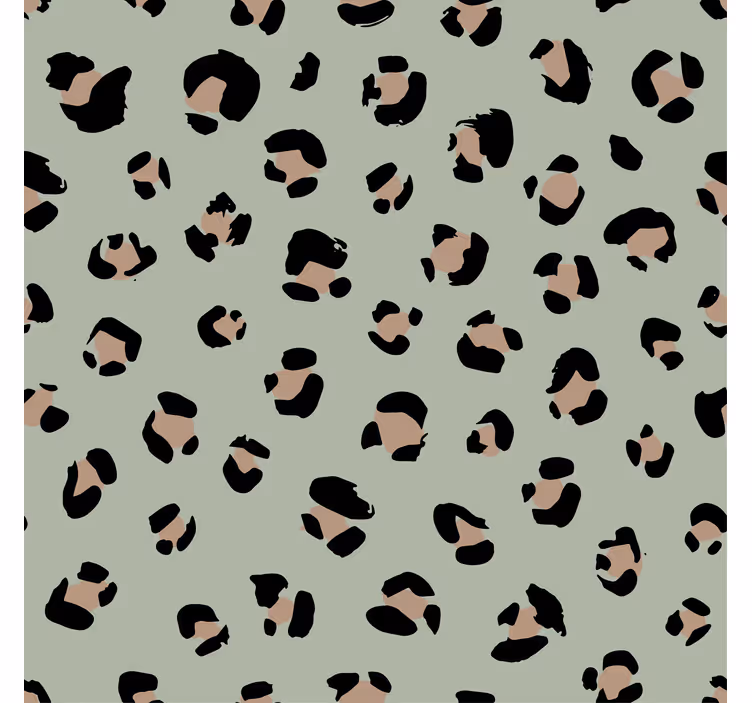 Africa wall mural watercolor leopard print design - TenStickers