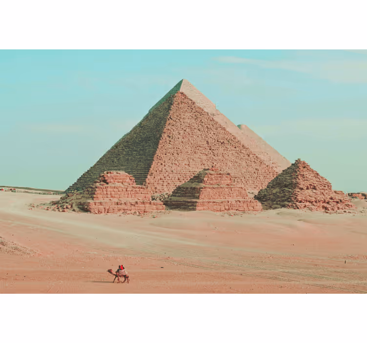 Africa wall mural pyramids aesthetic art - TenStickers