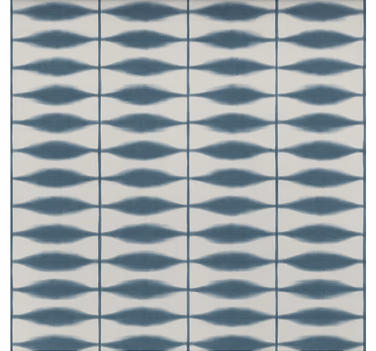 Bathroom mural shibori denim design - TenStickers