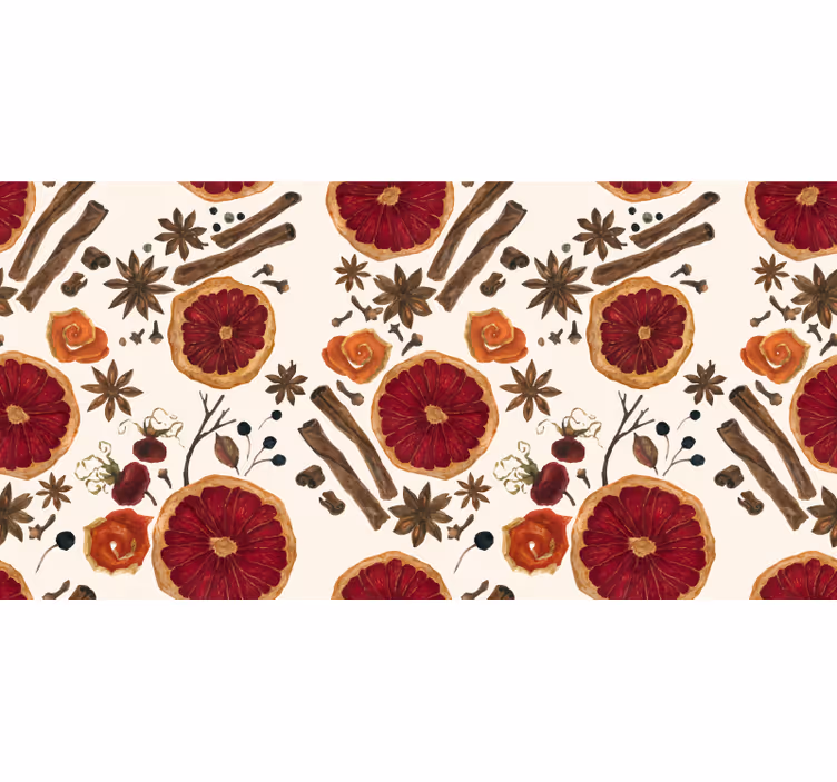 Kitchen mural winter spices design - TenStickers
