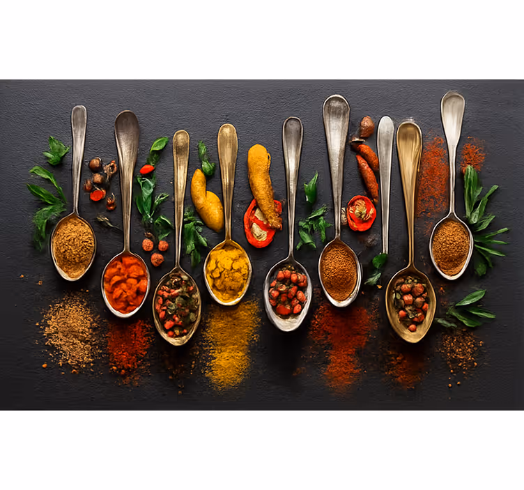 Kitchen mural modern spices - TenStickers