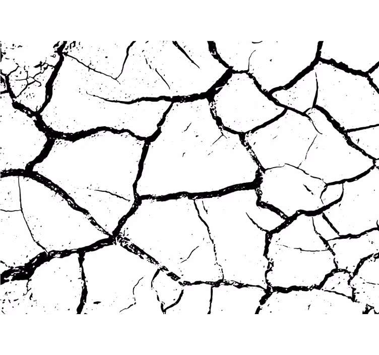White wall mural worn concrete texture design - TenStickers