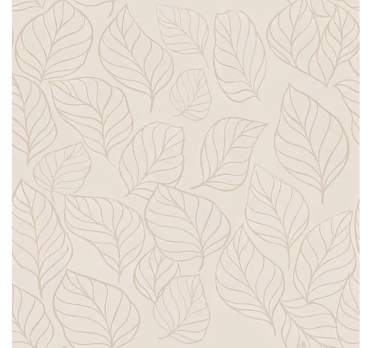 Beige wall mural with beige and white pattern - TenStickers