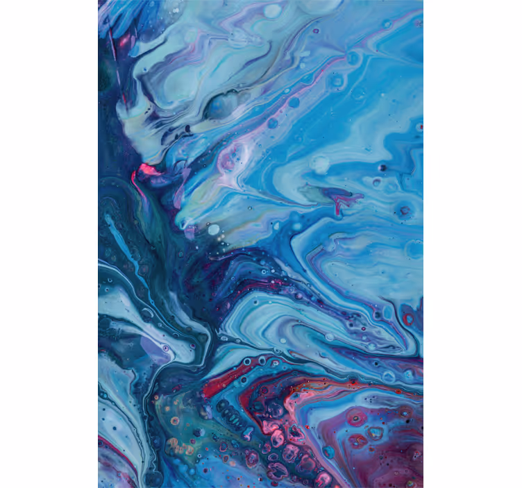 Blue wall mural acrylic blue gradient design - TenStickers