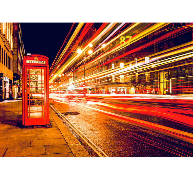 Iconic London Night london wall mural - TenStickers