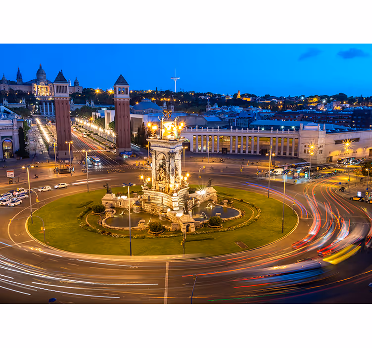 Barcelona Plaza de España City wall mural - TenStickers