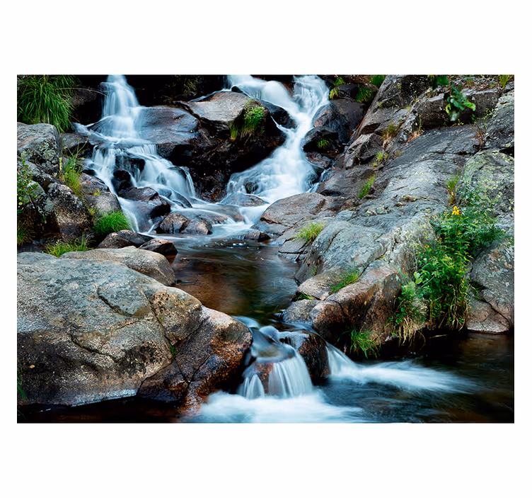 Gentle stream landscape wall mural - TenStickers