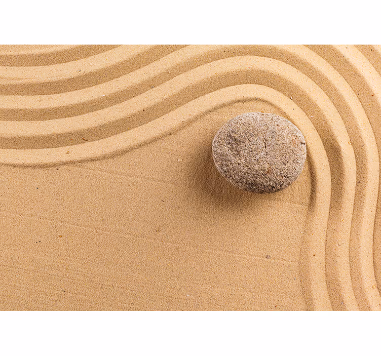 Sand garden zen wall mural - TenStickers