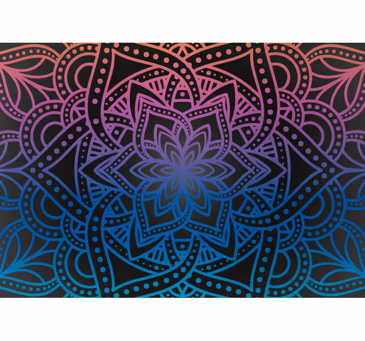 Mandala Intricacy mandala wall mural - TenStickers