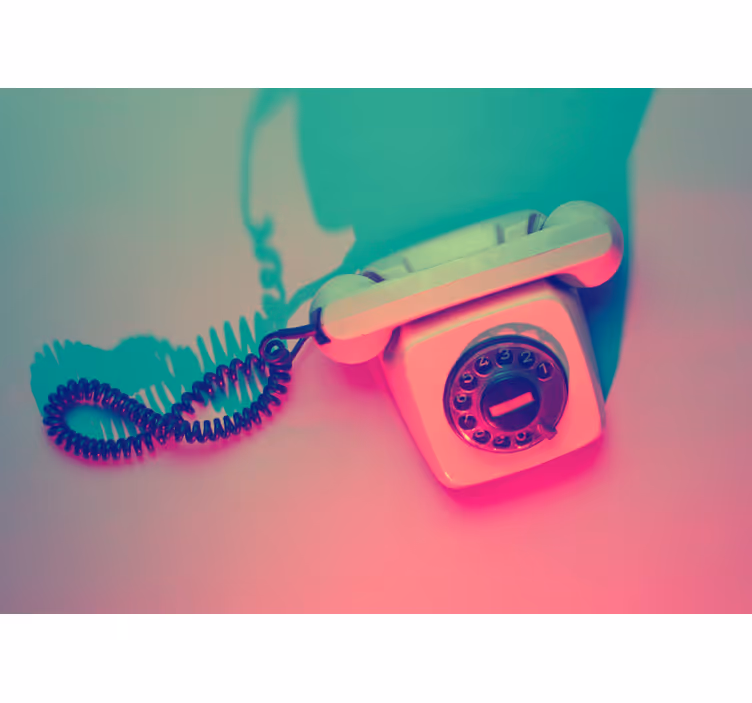 Vintage old telephone vintage wall mural - TenStickers