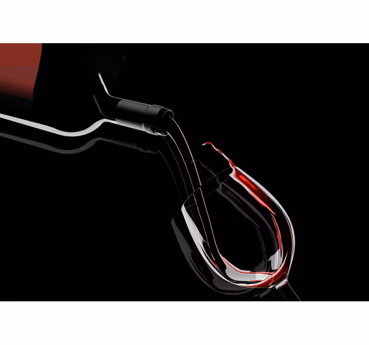 Wine Pouring Elegance music mural - TenStickers