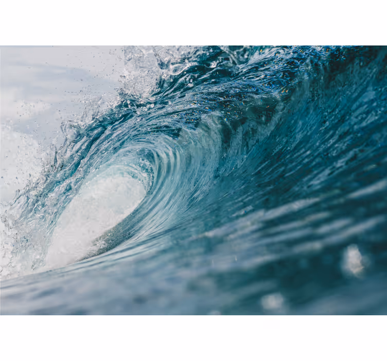 Dynamic Ocean Wave sea mural - TenStickers