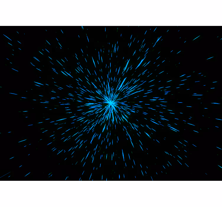 Space mural with starburst effect - TenStickers