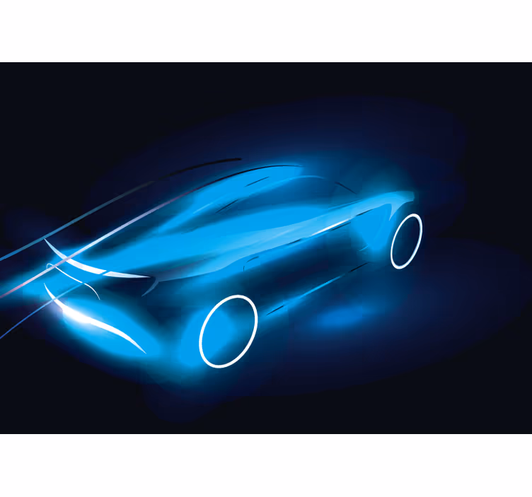 bolide skeleton Car wall mural - TenStickers