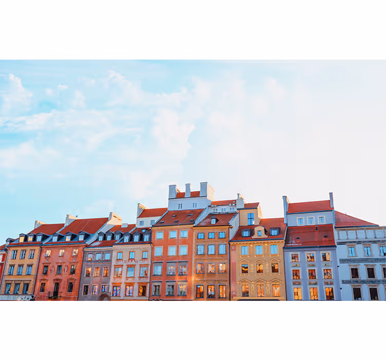 Polish Old Town in Lublin wall mural - TenStickers