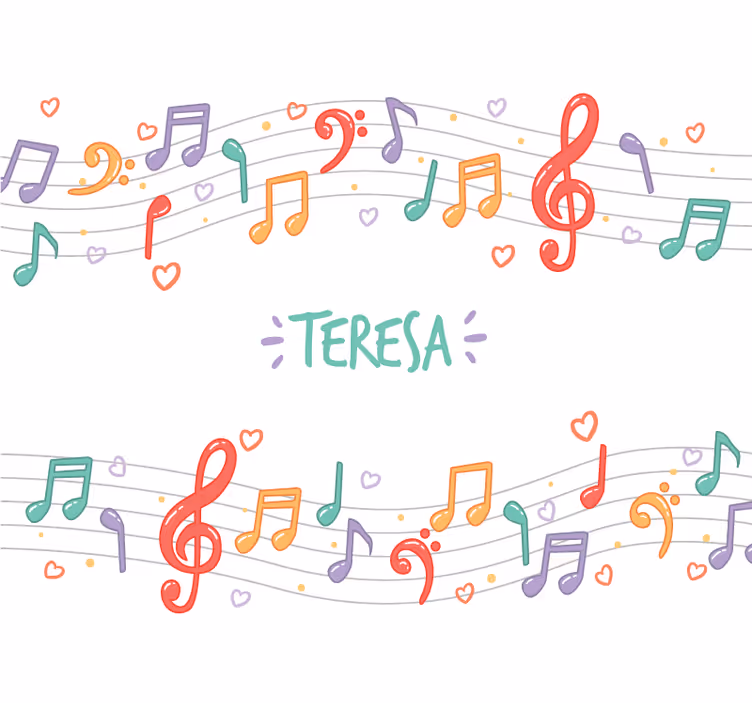 Music mural musical notes melody - TenStickers
