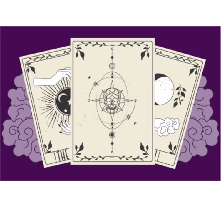 Tarot Card Abstract mural quote - TenStickers