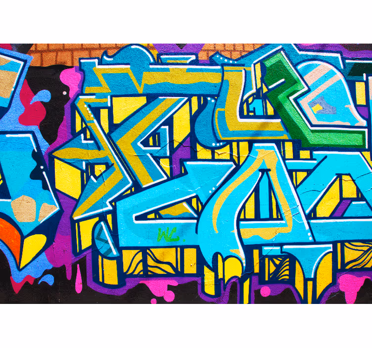 Colourful Graffiti Urban Art Wall Mural - TenStickers