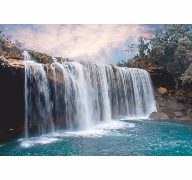 Waterfall mural majestic waterfall cascade - TenStickers