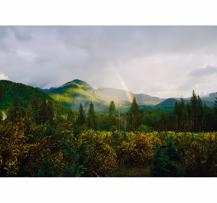 Mountainous Landscape View nature wall mural - TenStickers