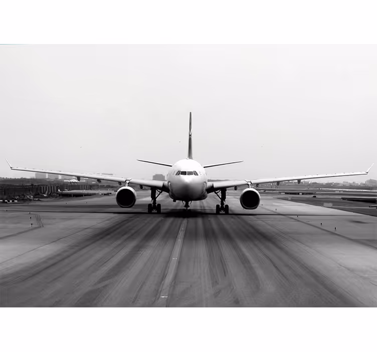 Airplane Runway View vehicle mural - TenStickers