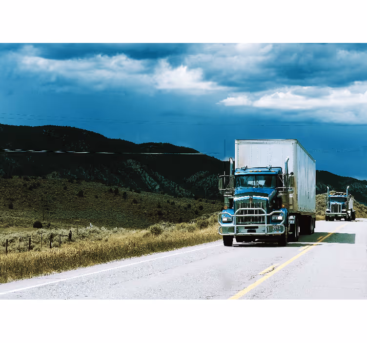Motors on Highway vehicle mural - TenStickers