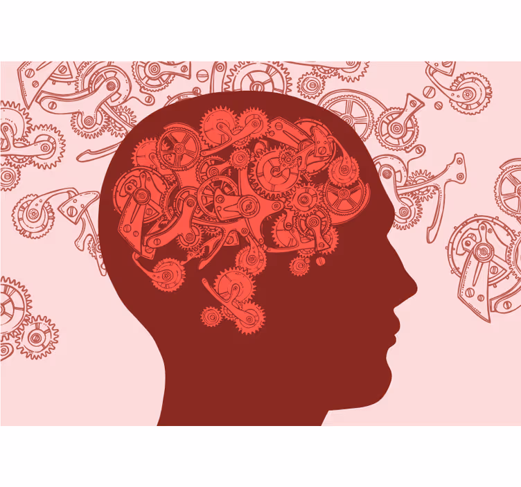 Creative Mechanisms Mind painting wall mural - TenStickers