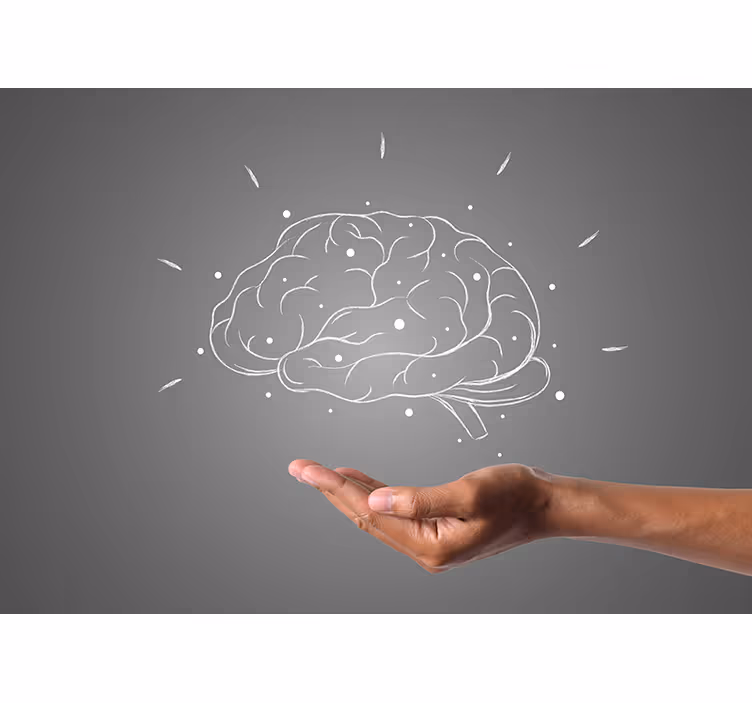 Brain Concept Visualization mural quote - TenStickers