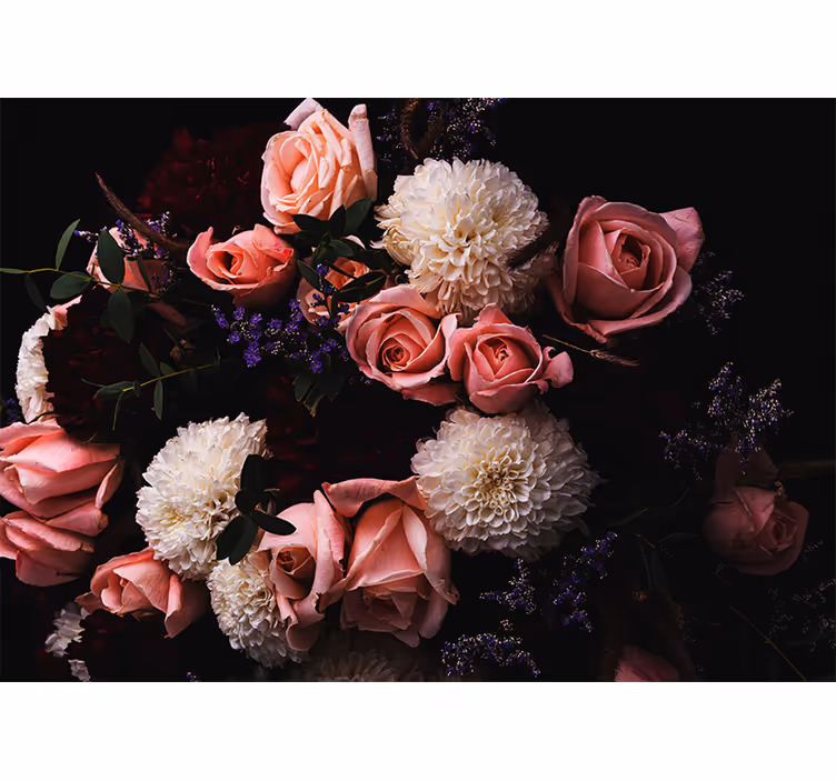Graceful Botanical Composition flower mural - TenStickers