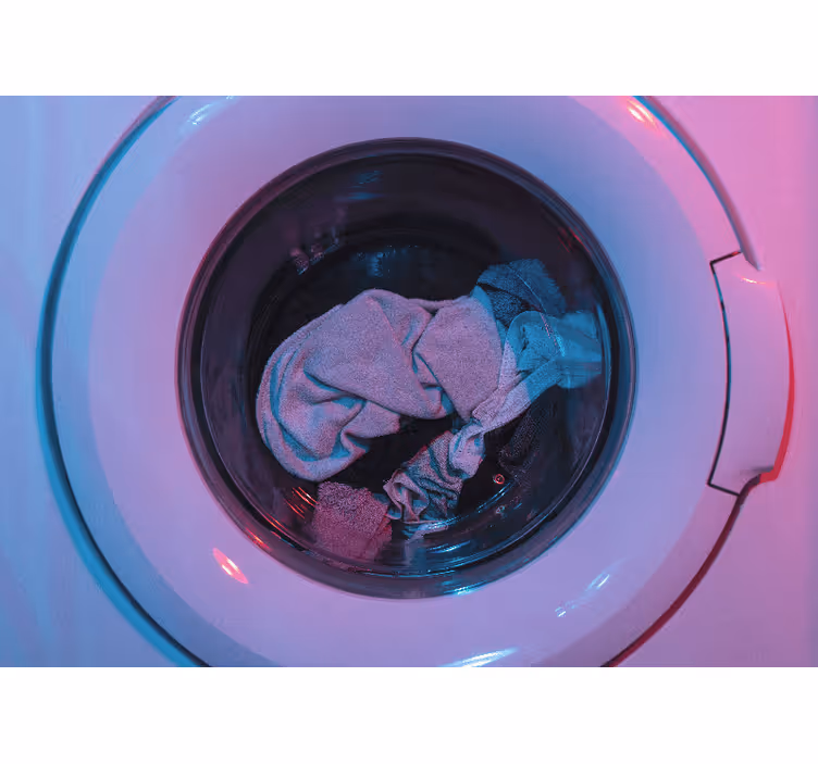 Laundry Machine Spins vintage wall mural - TenStickers