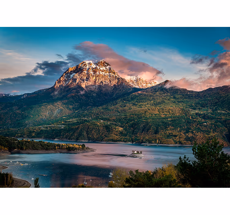 Landscape mural wallpaper grand alpine landscape - TenStickers