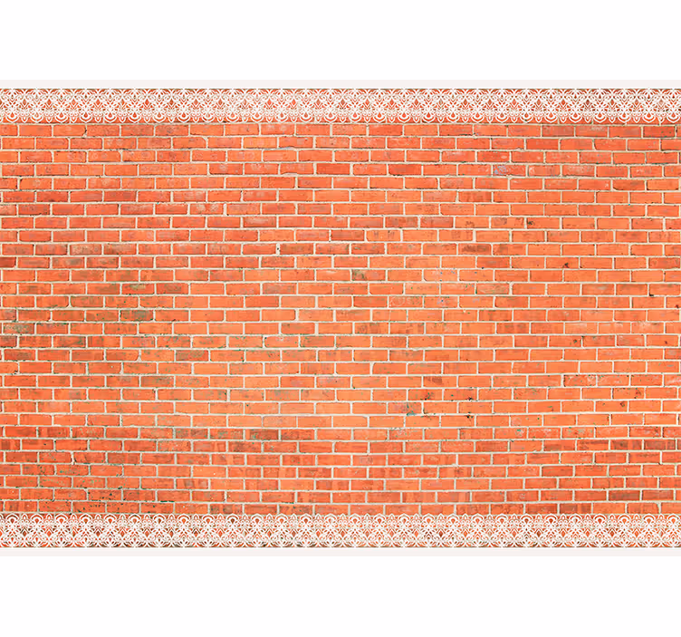 Rustic background brick wall mural - TenStickers