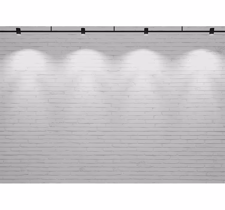 Texture wall mural white brick texture - TenStickers