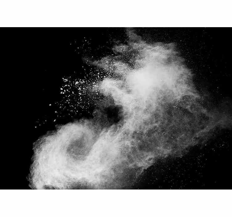 3d wall mural smoke cloud design - TenStickers