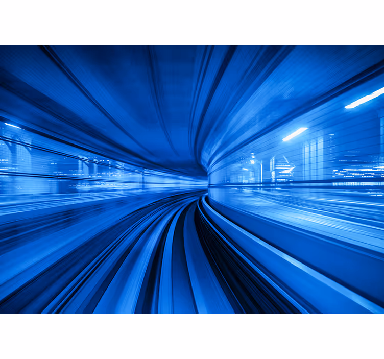 Vehicle mural dynamic subway motion - TenStickers