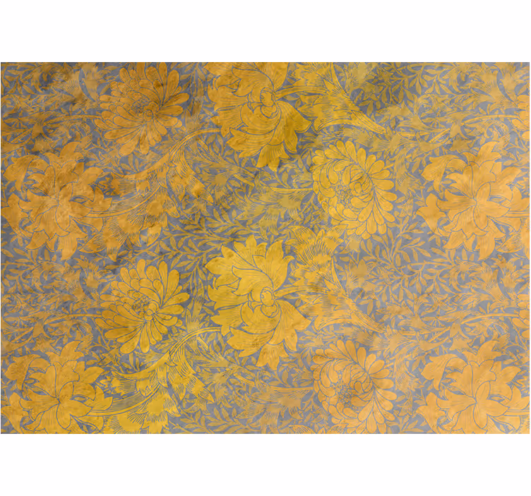 Flower mural floral pattern design - TenStickers