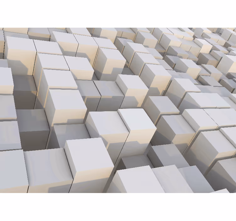 Texture wall mural cubist pattern design - TenStickers