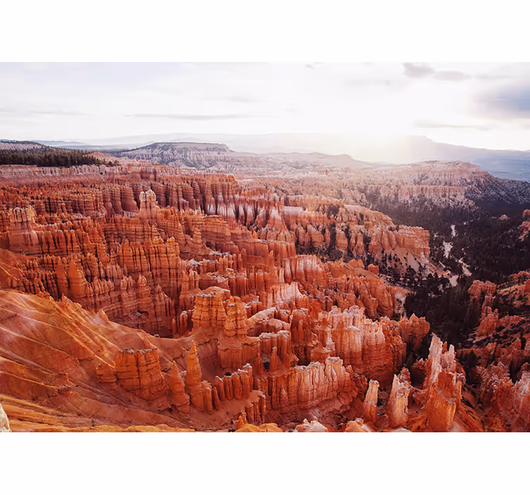 Landscape mural wallpaper bryce canyon view - TenStickers